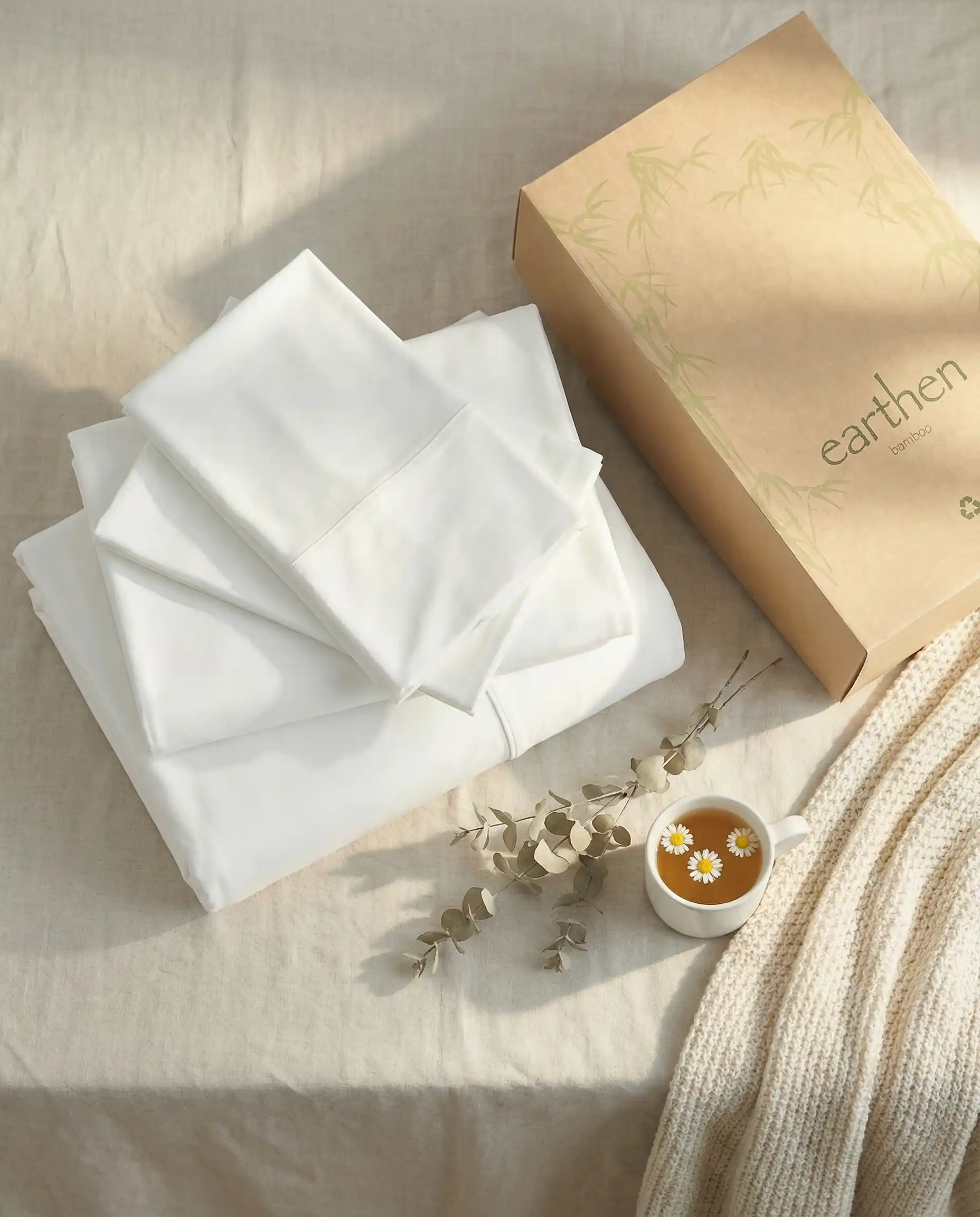 Spring fresh bedding set (Fitted sheet, top sheet, 2x pillow cases) - Image 3