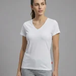 Claire V-neck t-shirt - White