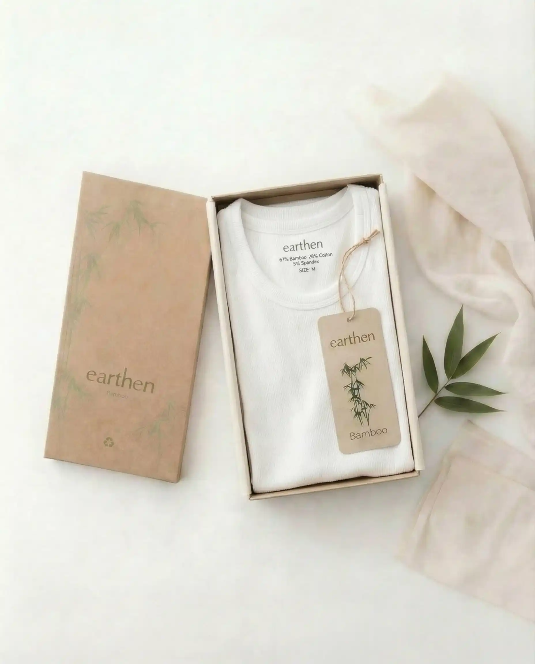 Eco Rib Tank - 2pcs. Per size in one pack ( White ) - Image 5